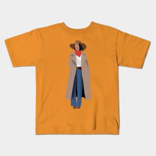 wild west girl Kids T-Shirt